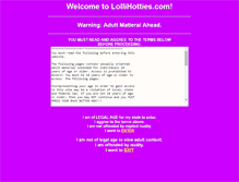 Tablet Screenshot of lollihotties.com